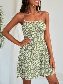 Soleia Daisy Floral Print Cami Dress - Multicolor - View 7