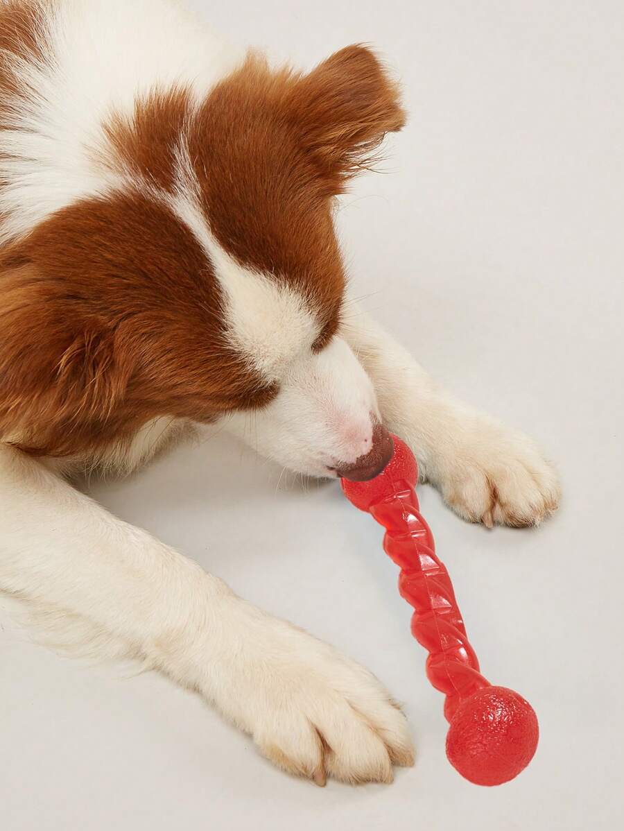 1 件/2 件宠物咀嚼玩具，防咬拼图扭动玩具，适合狗狗 - 紅色 - 查看 1
