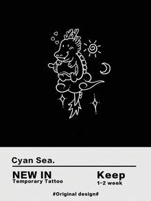 紋身貼 - 黑色 - 查看 1