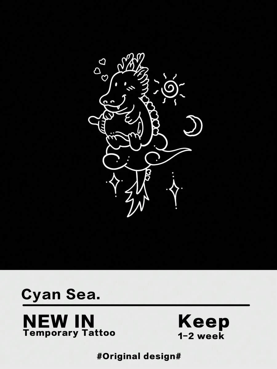 紋身貼 - 黑色 - 查看 1