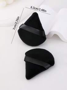 化妆粉扑，50个装黑色三角干粉扑，短毛超柔软材质，化妆工具，化妆品，便宜，房间装饰，梳妆台，旅行，卧室，化妆配件，粉扑，美妆蛋，粉扑，化妆海绵，便宜，圣诞礼物，化妆品，化妆工具，便宜货，礼物，女士礼物，圣诞礼物 - 黑色 - 查看 4