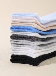 12pairs Baby Solid Ankle Socks For Daily Life - Multicolor - View 2