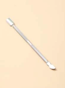 Silver Nail Cuticle Pusher Manicure And Pedicure Tool, Nail Clean And Nail Art Design Tool,Nail Supplies,Nail Tools,Nail Art Tools,Back To School,Nails,Nail Tools For Press On Nails - Silver - View 1