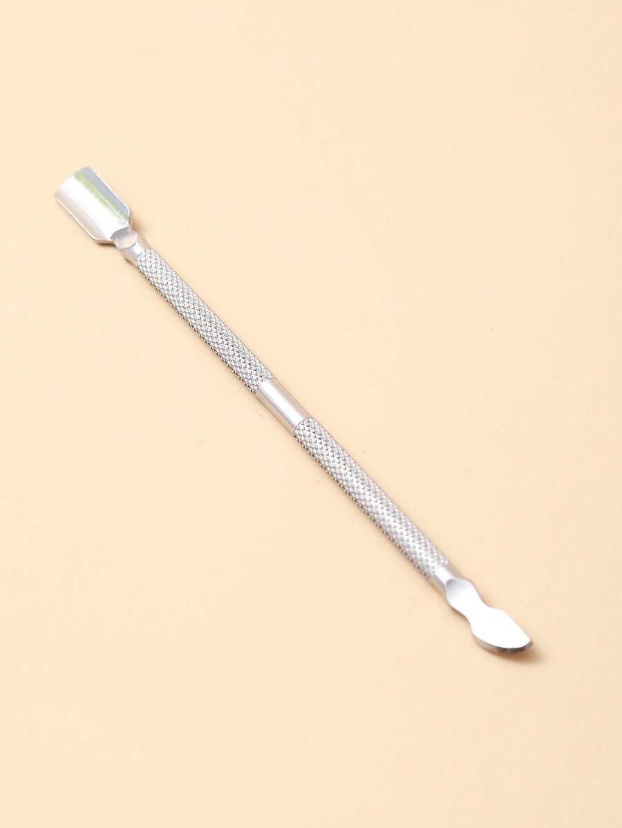 Silver Nail Cuticle Pusher Manicure And Pedicure Tool, Nail Clean And Nail Art Design Tool,Nail Supplies,Nail Tools,Nail Art Tools,Back To School,Nails,Nail Tools For Press On Nails - Silver - View 1