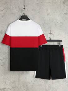 Manfinity Homme Bộ hai mảnh Nam Dây kéo Khối Màu Giải trí - Nhiều màu - Xem 2