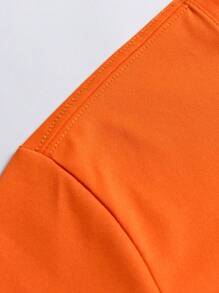 Manfinity LEGND Men Slogan Graphic Tee - Burnt Orange - View 4