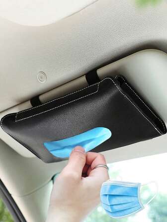 1 pièce Sac de rangement pour masque de protection voiture