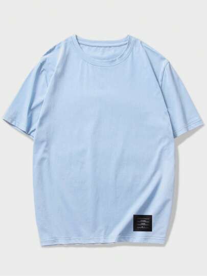 للشباب تي شيرت مرقع امامي