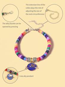 Cartoon Pendant Pet Necklace - Multicolor - View 7