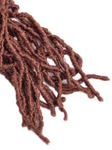 Extensión del pelo 18 pulgadas suave sintético trenza - Óxido marrón - Ver 3