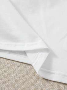 SHEIN EZwear 2入組吊帶短上衣 - 黑與白 - 查看 3