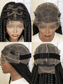 全蕾絲假髮合成蕾絲假髮 - 黑色 - 查看 9
