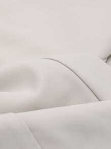 DAZY 纯色喇叭腿休闲商务裤、女士正装裤、返校服 - 米色 - 查看 3