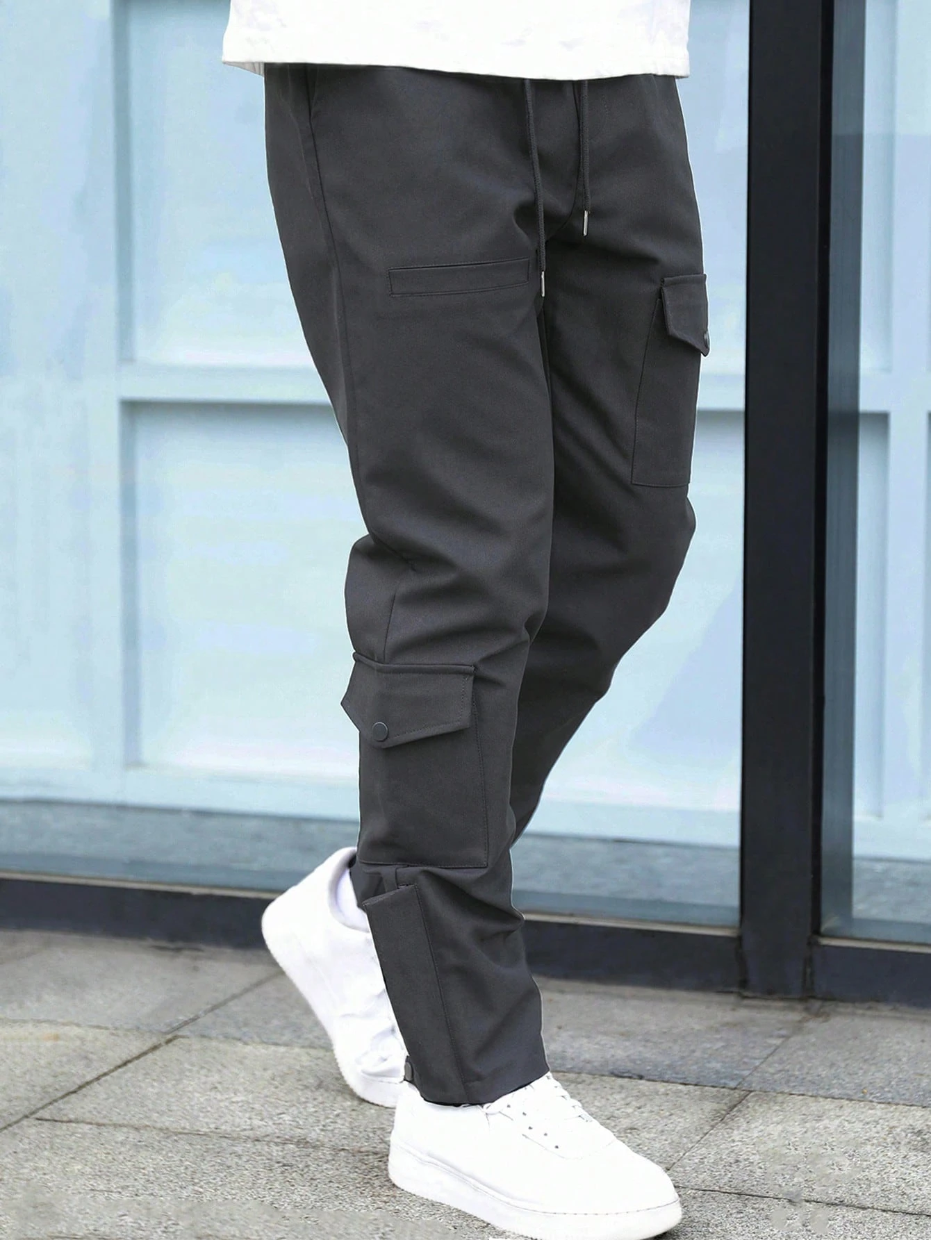 Survêtement Ado Pantalon Cargo Jogger Femme Nuofengkudu Taille