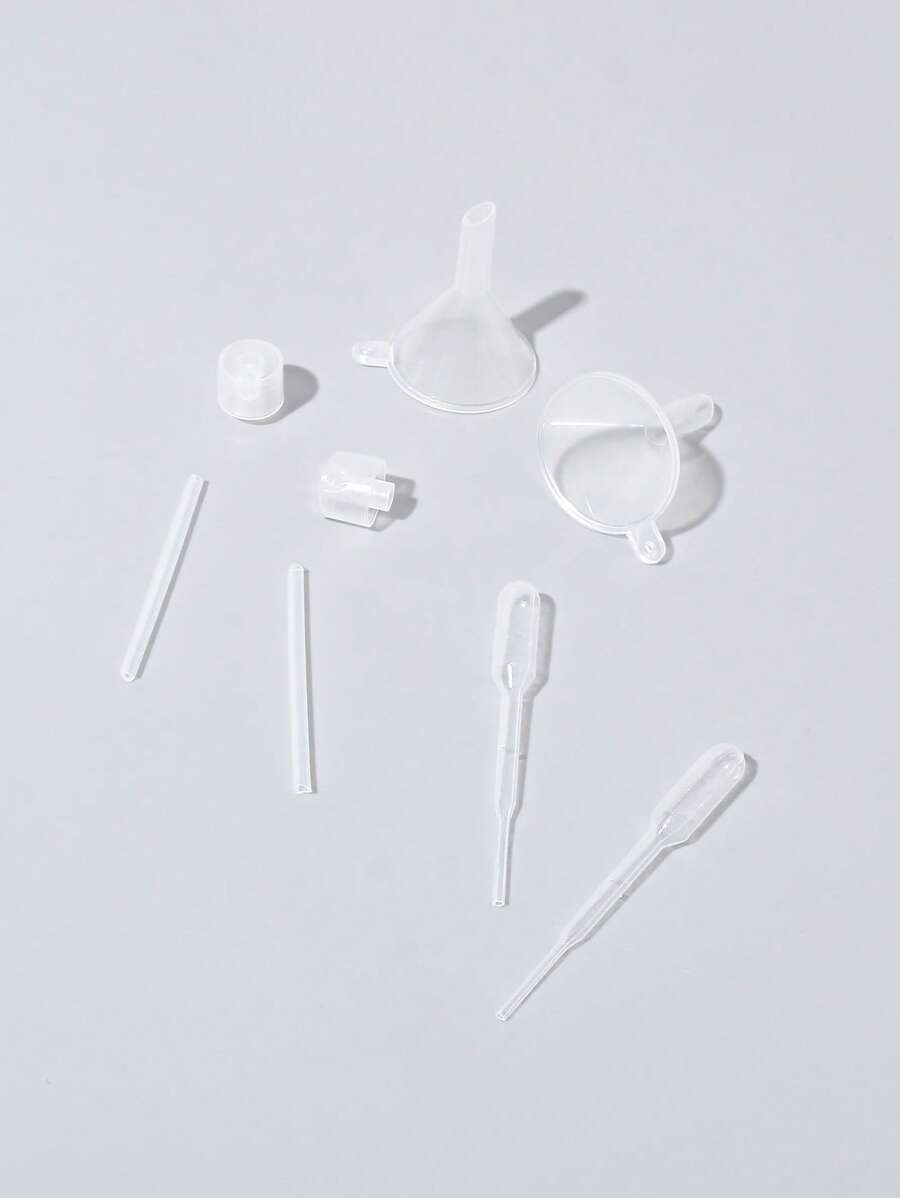 6件套香水分装工具套装，适用于小型旅行装可填充香水喷雾瓶，价格实惠，适合作为圣诞礼物、化妆品、化妆工具等。 - 無色 - 查看 1