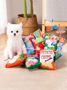 1 Gói Đồ ăn nhẹ Thiết kế Thú cưng Sang trọng Đồ chơi Sonic cho Chó - trái cam - Xem 1