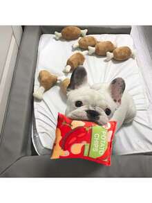 1 Gói Đồ ăn nhẹ Thiết kế Thú cưng Sang trọng Đồ chơi Sonic cho Chó - trái cam - Xem 3