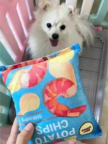 1 Gói Đồ ăn nhẹ Thiết kế Thú cưng Sang trọng Đồ chơi Sonic cho Chó - trái cam - Xem 4