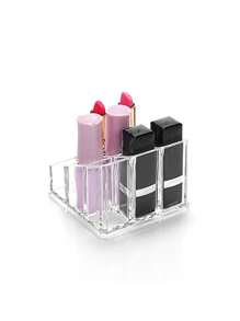 Son môi Hộp đựng , Son môi Giá đỡ , 9 dấu cách Acrylic Son môi Loại vỏ , Mỹ phẩm Trưng bày Các trường hợp Đối với Son môi - trắng - Xem 4