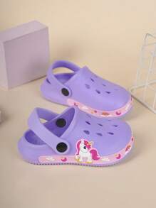 Dép đi trong nhà/đi biển EVA dành cho nữ Unicorn Design, màu tím - Màu tím - Xem 5