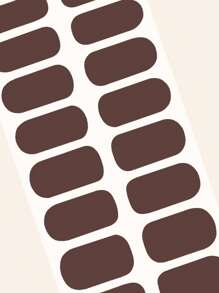 Khaka Đồng Màu Sơn Móng Tay Dải, 1 Tấm Móng Tay Nghệ Thuật Miếng Dán & 1 Dũa Móng Tay, bộ Dụng Cụ Làm Móng Tay Cho Nữ Cô Gái Dán Móng Tay DIY - màu nâu - Xem 5