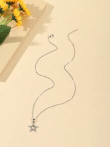 Collar accesorio de estrella - Plateado - Ver 1