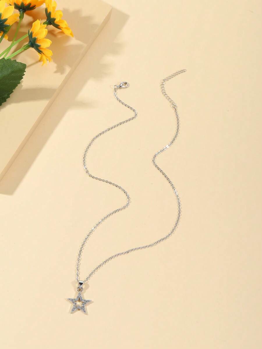 Collar accesorio de estrella - Plateado - Ver 1