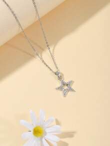 Collar accesorio de estrella - Plateado - Ver 2