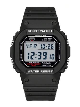  SANDA品牌G-Style军用LED电子表男士运动手表男士多功能计时闹钟防水电子表男士