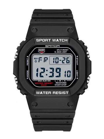  SANDA品牌G-Style军用LED电子表男士运动手表男士多功能计时闹钟防水电子表男士