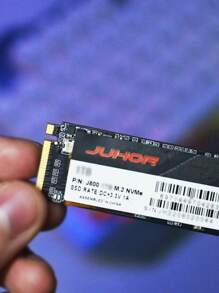 JUHOR 256GB 512GB 1TB 2TB SSD 硬盤，M.2 NVMe PCIE3.0 SSD 內置硬盤適用於筆記本電腦台式機，高達 3100MB/s - 黑色 - 查看 5