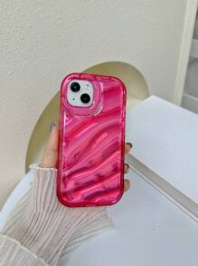 Funda de teléfono antichoque transparente con efecto espejo, resistente al agua y a los arañazos - Rosa Fucsia - Ver 6