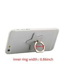 4 Stück Stern Dekor PC Multifunktions Handyring Halter kompatibel mit iPhone, Android Handy, Geschenk für Geburtstag, Familie, Freunde Fingerring Halter, Handygriff, Handyzubehör - Verschiedenfarbig - Übersicht 2