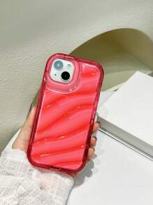 Funda de teléfono antichoque transparente con efecto espejo, resistente al agua y a los arañazos - Rosa Fucsia - Ver 8