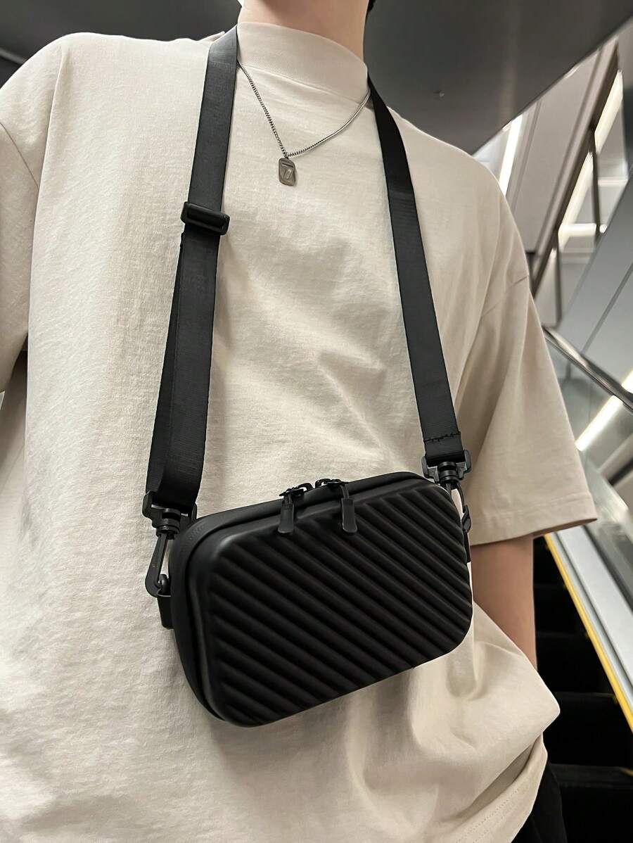 1 chiếc túi đeo chéo vai thời trang mini cho nam, đựng điện thoại di động, tiền xu và thẻ, túi đeo chéo, túi đeo vai, túi vuông, đựng đồ dùng thiết yếu khi đi du lịch, đi làm, đi chơi, công sở, ngoài trời, dành cho nam giới, doanh nhân, quà tặng mùa hè cho nam, túi đi học đại học, quà tặng ngày của cha, sinh viên năm nhất, đựng sách, quà tặng đa chức năng, ký túc xá, trường đại học, quà tặng Halloween cho nam, túi đeo hông, túi đeo hông cho nam, túi đeo hông, túi đeo hông cho nam, quà tặng Giáng sinh mùa thu, túi đeo hông, túi đeo hông cho nam ... - màu đen - Xem 1