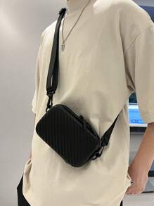 1 chiếc túi đeo chéo vai thời trang mini cho nam, đựng điện thoại di động, tiền xu và thẻ, túi đeo chéo, túi đeo vai, túi vuông, đựng đồ dùng thiết yếu khi đi du lịch, đi làm, đi chơi, công sở, ngoài trời, dành cho nam giới, doanh nhân, quà tặng mùa hè cho nam, túi đi học đại học, quà tặng ngày của cha, sinh viên năm nhất, đựng sách, quà tặng đa chức năng, ký túc xá, trường đại học, quà tặng Halloween cho nam, túi đeo hông, túi đeo hông cho nam, túi đeo hông, túi đeo hông cho nam, quà tặng Giáng sinh mùa thu, túi đeo hông, túi đeo hông cho nam ... - màu đen - Xem 2