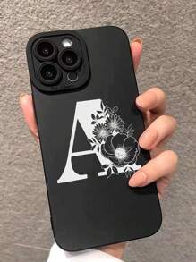 花卉字母图案手机壳，兼容 15/15Pro/15Plus/15Pro Max，国际版，非国内版 - 彩色 - 查看 2