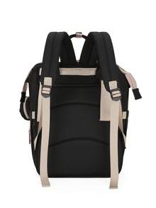 Baby Quilted Detail Diaper Bag - Black - View 8