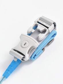 Infant/Toddler Anti-Lost Wrist Link With Spring Tether & Key Ring, Multi-Function Leash Bracelet - Blue - View 5