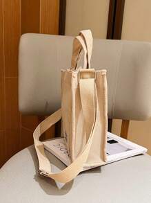 可調節 雙把手時尚 前衛純色女士手提包