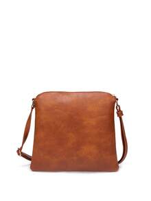 Túi Vuông Màu Nâu Tua Rua Trang Trí Dây Đeo Có Thể Điều Chỉnh - màu nâu - Xem 2