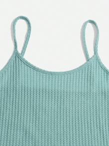 3pcs Waffle Knit Belted Lounge Set, Fall Clothes, Cozy Outfit