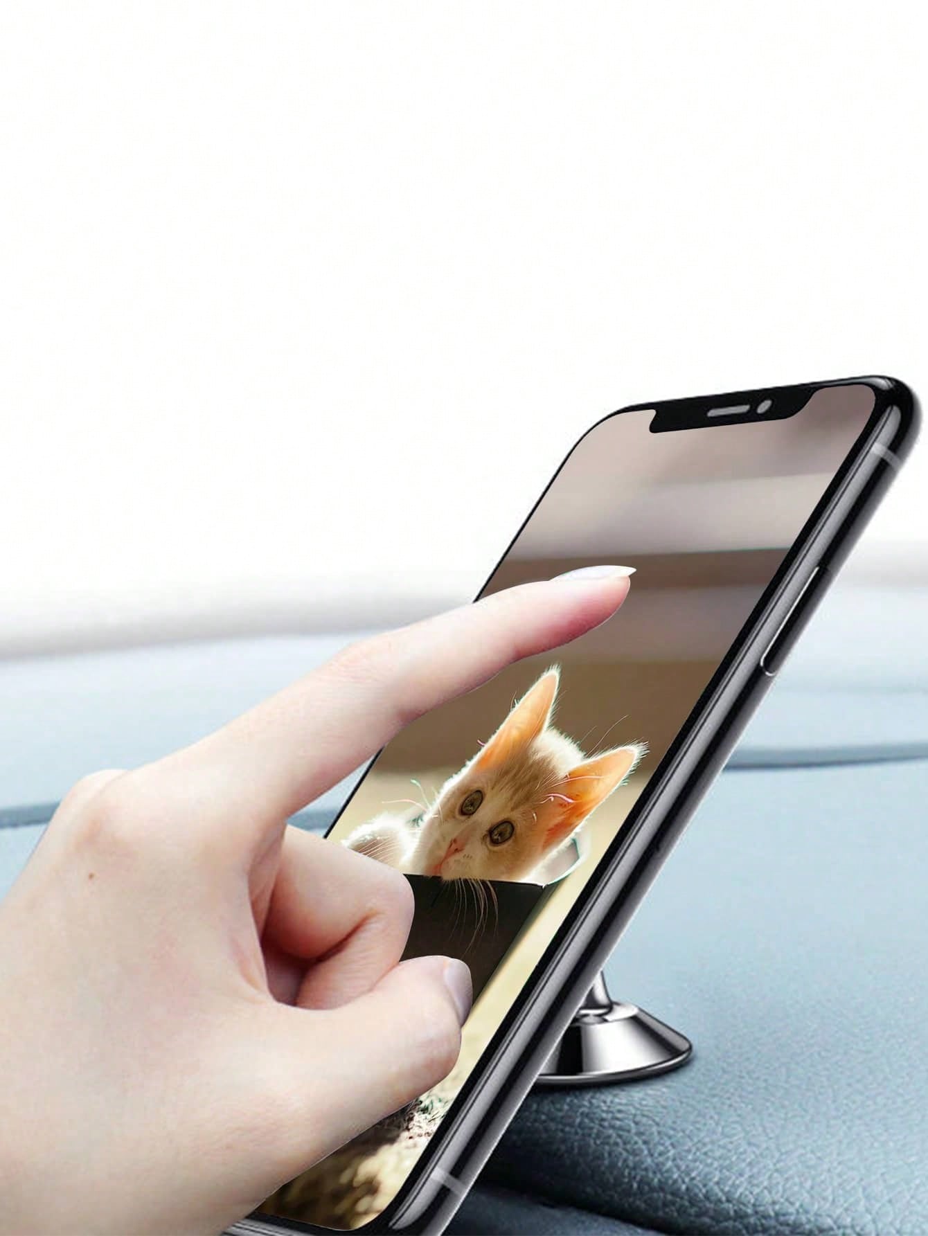 حامل هاتف سيارة مغناطيسي دائري بجبس قوي لتثبيت اله...