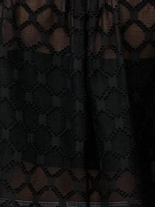 SHEIN Clasi Solid Button Front Shirt Without Bra Fall Cloth For Women - Black - View 6