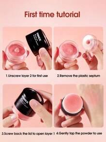 FOMIX 腮紅棒,氣墊設計柔軟蘑菇腮紅持久防水膏狀腮紅彩妝面部臉頰腮紅修容