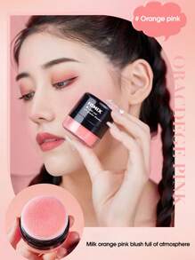 FOMIX 腮紅棒,氣墊設計柔軟蘑菇腮紅持久防水膏狀腮紅彩妝面部臉頰腮紅修容