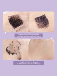 加長捲翹睫毛膏防水防汗小刷頭睫毛膏不結塊不暈染 - 黑色 - 查看 3