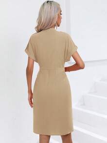 SHEIN Privé Đầm - Màu be - Xem 2