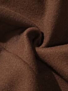 Manfinity EMRG 男士蝴蝶和標語圖案加絨內裏連帽衫 - 咖啡棕 - 查看 7