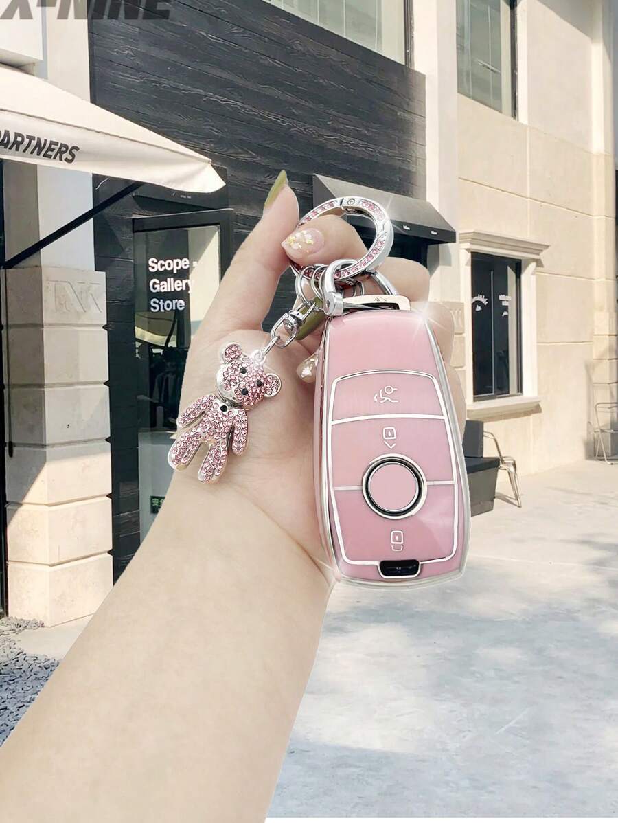 Hộp đựng chìa khóa ô tô - Hồng - Xem 1